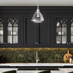 Lampa wisząca Elroy – 1 źródło światła – Szczotkowany nikiel QN-ELROY-BN Elstead Lighting