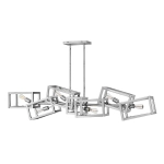 kinkiecik.pl Podłużna lampa wisząca Ensemble – 6 źródeł światła – Polerowany nikiel QN-ENSEMBLE6-PN Elstead Lighting