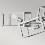 Podłużna lampa wisząca Ensemble – 6 źródeł światła – Polerowany nikiel QN-ENSEMBLE6-PN Elstead Lighting
