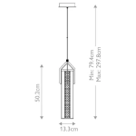 Lampa wisząca Espada – Polerowany chrom QN-ESPADA-1P-PC Elstead Lighting