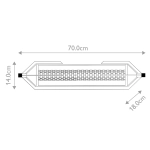 Kinkiet Espada – Polerowany chrom QN-ESPADA-2W-PC Elstead Lighting