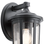 Duży kinkiet Fairfield – 1 źródło światła – Czarny QN-FAIRFIELD-L-BK Elstead Lighting
