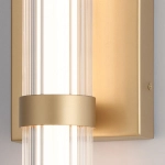 Średni kinkiet LED Fayton – Matowe złoto QN-FAYTON-M-BG Elstead Lighting