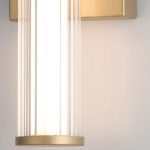 Mały kinkiet LED Fayton – Matowe złoto QN-FAYTON-S-BG Elstead Lighting