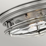 Plafon Hadrian – 2 źródła światła – Przezroczyste szkło – Antyczny nikiel QN-HADRIAN-FS-AN-CLEAR Elstead Lighting