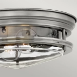 Plafon Hadrian – 2 źródła światła – Przezroczyste szkło – Antyczny nikiel QN-HADRIAN-FS-AN-CLEAR Elstead Lighting
