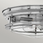 Plafon Hadrian – 2 źródła światła – Przezroczyste szkło – Chrom QN-HADRIAN-FS-CM-CLEAR Elstead Lighting