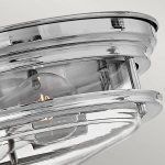 Plafon Hadrian – 2 źródła światła – Przezroczyste szkło – Chrom QN-HADRIAN-FS-CM-CLEAR Elstead Lighting