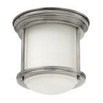kinkiecik.pl Plafon Hadrian – 1 źródło światła – Opalowe szkło – Antyczny nikiel QN-HADRIAN-MINI-F-AN-OPAL Elstead Light
