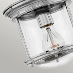 Plafon Hadrian – 1 źródło światła – Przezroczyste szkło – Chrom QN-HADRIAN-MINI-F-CM-CLEAR Elstead Lighting