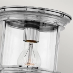 Plafon Hadrian – 1 źródło światła – Przezroczyste szkło – Chrom QN-HADRIAN-MINI-F-CM-CLEAR Elstead Lighting
