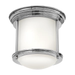 kinkiecik.pl Plafon Hadrian – 1 źródło światła – Szkło opalowe – Chrom QN-HADRIAN-MINI-F-CM-OPAL Elstead Lighting