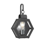kinkiecik.pl Mały kinkiet Heath – 1 źródło światła – Cętkowana czerń QN-HEATH-S-MB Elstead Lighting