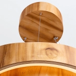 Średnia lampa wisząca LED Horizon QN-HORIZON-RING-LED-60-TEAK Elstead Lighting