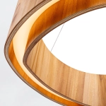 Średnia lampa wisząca LED Horizon QN-HORIZON-RING-LED-60-TEAK Elstead Lighting
