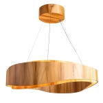 Duża lampa wisząca LED Horizon QN-HORIZON-RING-LED-80-TEAK Elstead Lighting