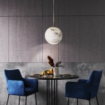 Mała lampa wisząca Kepler – 1 źródło światła QN-KEPLER-1P-S-BG Elstead Lighting