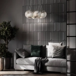 Duża lampa wisząca Kepler – 7 źródeł światła QN-KEPLER-7P-BG Elstead Lighting
