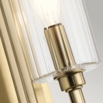 Kinkiet Kimrose – 1 źródło światła – Szczotkowany naturalny mosiądz QN-KIMROSE1-BNB Elstead Lighting