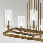 Lampa wisząca Kimrose – 10 źródeł światła – Szczotkowany naturalny mosiądz QN-KIMROSE10-BNB Elstead Lighting