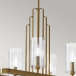 Lampa wisząca Kimrose – 10 źródeł światła – Szczotkowany naturalny mosiądz QN-KIMROSE10-BNB Elstead Lighting