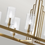 Lampa wisząca Kimrose – 10 źródeł światła – Szczotkowany naturalny mosiądz QN-KIMROSE10-BNB Elstead Lighting