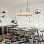 Lampa wisząca Kimrose – 10 źródeł światła – Szczotkowany naturalny mosiądz QN-KIMROSE10-BNB Elstead Lighting