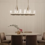 Lampa wisząca Kimrose – 10 źródeł światła – Szczotkowany naturalny mosiądz QN-KIMROSE10-BNB Elstead Lighting