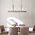 Lampa wisząca Kimrose – 10 źródeł światła – Polerowany nikiel QN-KIMROSE10-PN Elstead Lighting