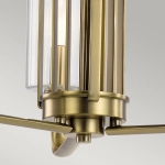 Żyrandol Kimrose – 3 źródeł światła – Szczotkowany naturalny mosiądz QN-KIMROSE3-BNB Elstead Lighting