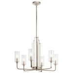 kinkiecik.pl Żyrandol Kimrose – 6 źródeł światła – Polerowany nikiel QN-KIMROSE6-PN Elstead Lighting