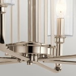 Żyrandol Kimrose – 6 źródeł światła – Polerowany nikiel QN-KIMROSE6-PN Elstead Lighting