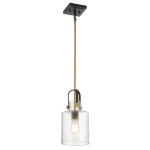 kinkiecik.pl Lampa wisząca Kitner – 1 źródło światła – Naturalny mosiądz QN-KITNER-P-NBR Elstead Lighting