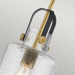 Lampa wisząca Kitner – 1 źródło światła – Naturalny mosiądz QN-KITNER-P-NBR Elstead Lighting