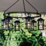 Latarnia wisząca Lakehouse – 6 źródeł światła QN-LAKEHOUSE6-P-DZ Elstead Lighting