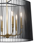 Żyrandol/ Lampa wisząca Linara – 6 źródeł światła QN-LINARA-6P-BK Elstead Lighting
