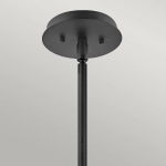 Lampa wisząca/ Półplafon Lotus – 1 źródło światła – Czarna QN-LOTUS-P-BLK Elstead Lighting