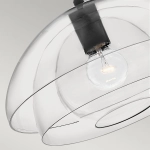 Lampa wisząca/ Półplafon Lotus – 1 źródło światła – Czarna QN-LOTUS-P-BLK Elstead Lighting