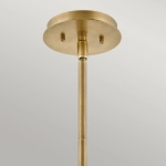 Lampa wisząca/ Półplafon Lotus – 1 źródło światła – Stary mosiądz QN-LOTUS-P-HBR Elstead Lighting
