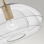 Lampa wisząca/ Półplafon Lotus – 1 źródło światła – Stary mosiądz QN-LOTUS-P-HBR Elstead Lighting