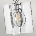 Lampa wisząca Ludlow – 1 źródło światła – Polerowany nikiel QN-LUDLOW-1P-PN Elstead Lighting