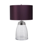 Lampa stołowa Milne – 2 źródła światła – Fioletowy abażur QN-MILNE-TL-AUB Elstead Lighting