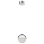 kinkiecik.pl Mała lampa wisząca LED Moonlit – Polerowany chrom QN-MOONLIT-P-PC Elstead Lighting