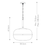 Lampa wisząca Nottingham – 3 źródła światła QN-NOTTINGHAM-3P-AB Elstead Lighting