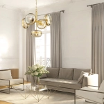 Żyrandol Nottingham – 5 źródeł światła QN-NOTTINGHAM-5P-AB Elstead Lighting