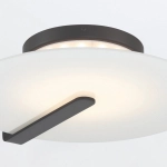 Średni plafon / kinkiet Nuvola – Matowa czerń QN-NUVOLA-F-M-BK Elstead Lighting