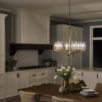 Żyrandol Nye – 6 źródeł światła – Szczotkowany naturalny mosiądz QN-NYE6-BNB Elstead Lighting