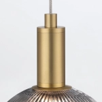 Mała lampa wisząca Palmas – 1 źródło światła – Złoty QN-PALMAS-1MP-BG Elstead Lighting