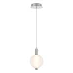 Mała lampa wisząca Palmas – 1 źródło światła – Polerowany nikiel QN-PALMAS-1MP-PN Elstead Lighting