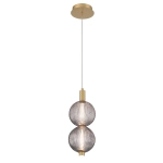 Mała lampa wisząca Palmas – 2 źródła światła – Złoty QN-PALMAS-2MP-BG Elstead Lighting
